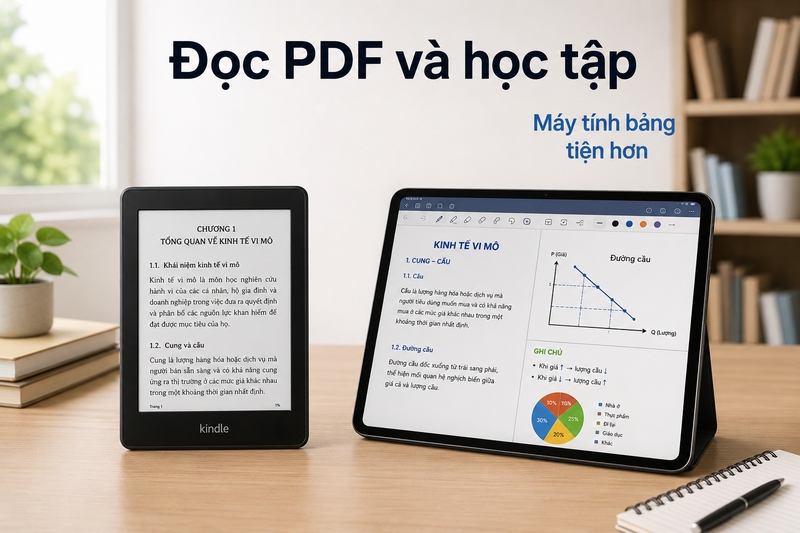 nên mua kindle hay máy tính bảng ảnh 5