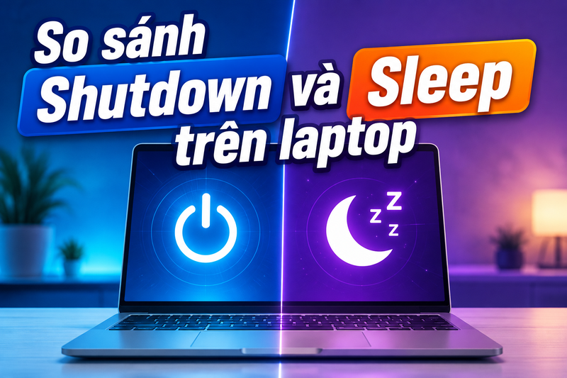 Nên tắt laptop hay để Sleep 2