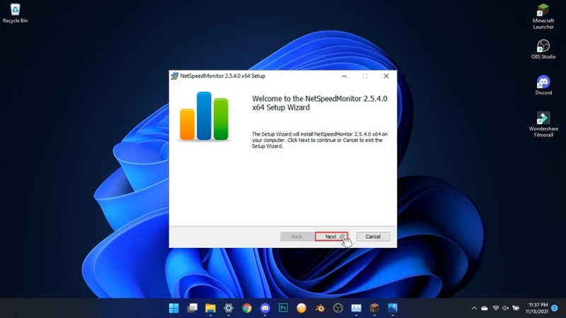 Mở file vừa tải, nhấn đúp chuột để khởi chạy