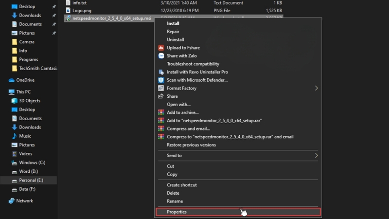 Hướng dẫn hiển thị tốc độ mạng trên taskbar Windows bằng NetSpeedMonitor bước 1