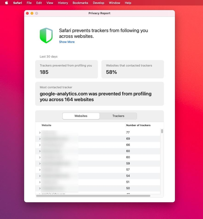 Ngăn chặn theo dõi trang web trong Safari - Hình 9