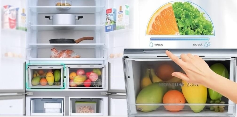 ngăn rau củ quả trên tủ lạnh 2