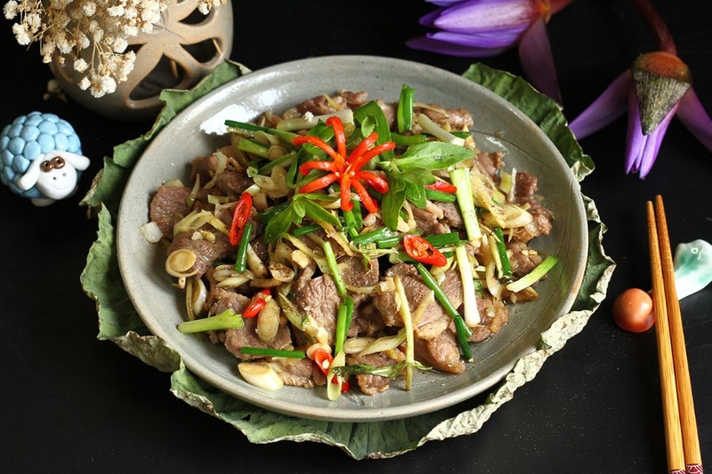 ngan xào lăn