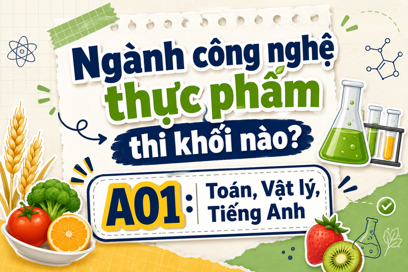 Ngành công nghệ thực phẩm thi khối nào 3