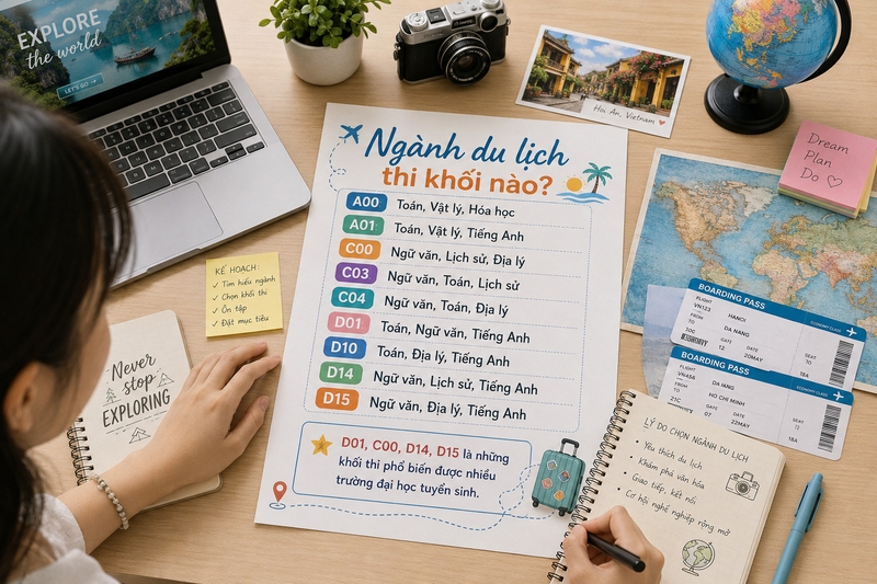 Ngành du lịch thi khối nào