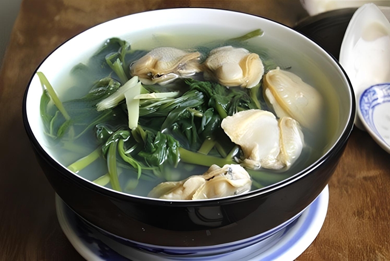 Canh ngao rau muống