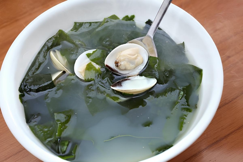 Canh ngao nấu rong biển