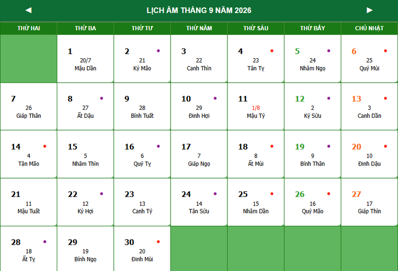 Ngày đẹp tháng 9 năm 2026 1