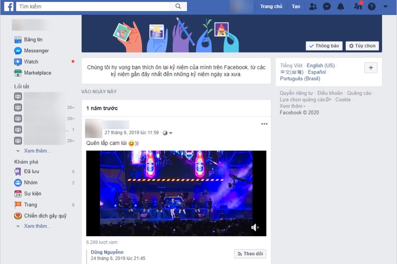 ngày này năm xưa facebook hình 1
