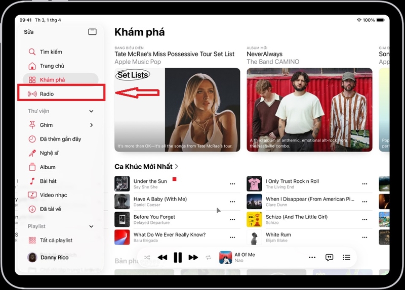 nghe radio trên iPad 2