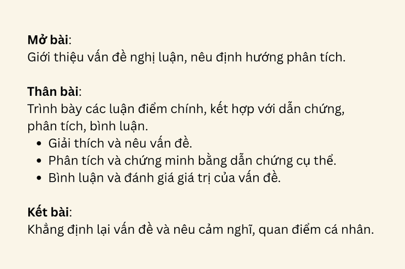 Phân tích bố cục văn bản nghị luận