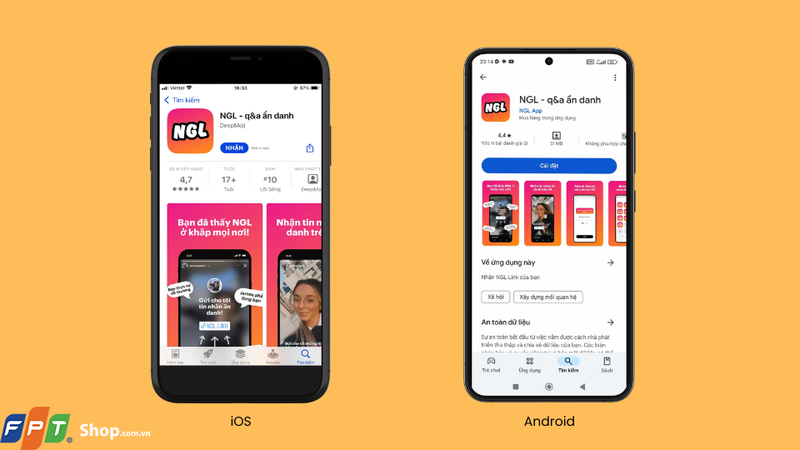 Nhấn vào nút Nhận (iOS) hoặc Cài đặt (Android) để tải xuống và cài đặt ứng dụng trên điện thoại của bạn