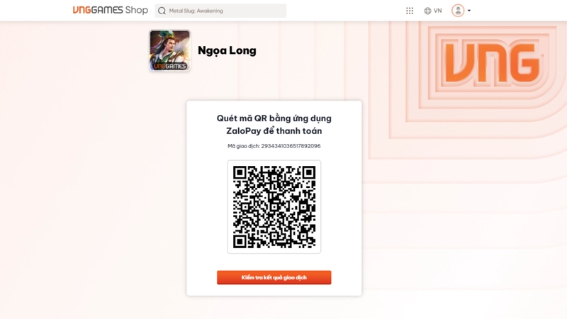 Quét mã QR trên màn hình