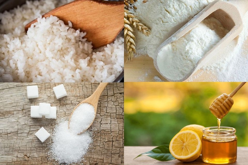 nguyên liệu bánh gạo mật ong