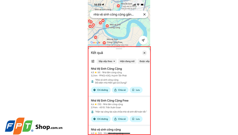 Tìm nhà vệ sinh công cộng gần nhất 2