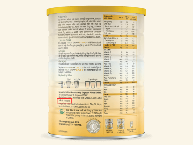 Tên quốc gia trên nhãn hàng hóa