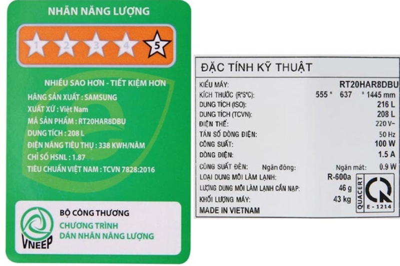 Nhãn năng lượng trên tủ lạnh là gì - 09