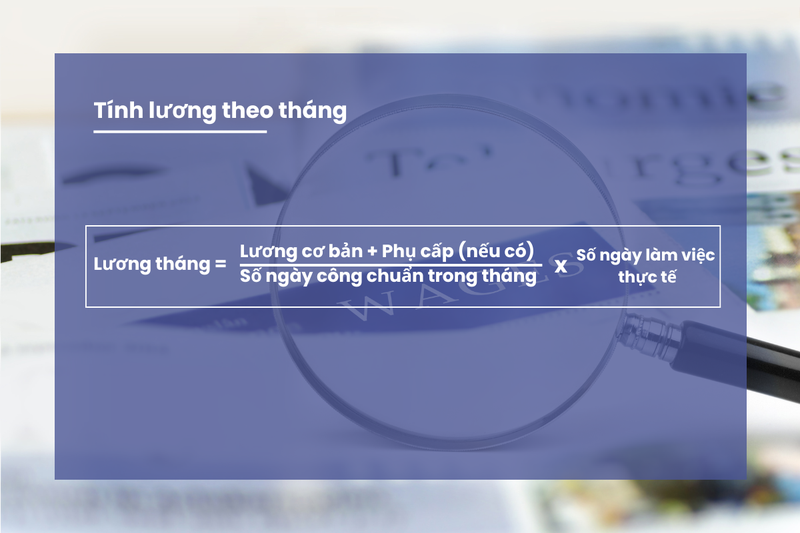 Tính lương theo tháng