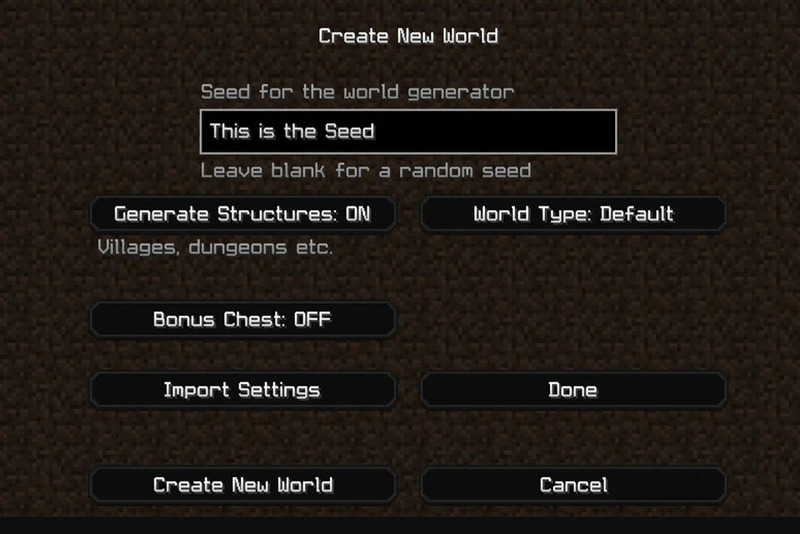 Nhập seed trong Minecraft - 03