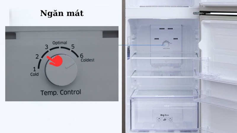 nhiệt độ ngăn mát tủ lạnh Toshiba hình 4