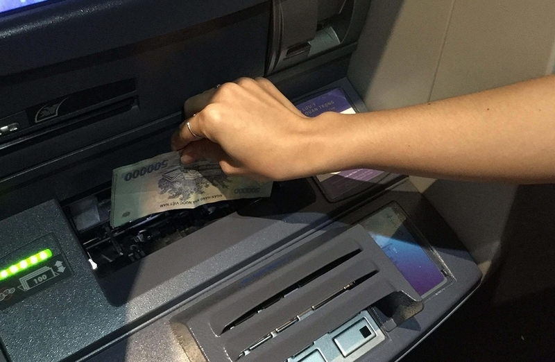 những cây atm có thể nộp tiền ảnh 1