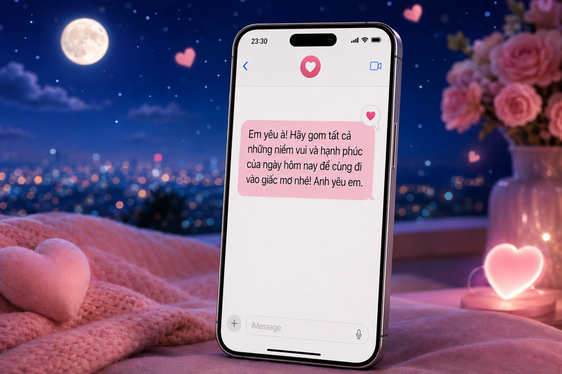 Lời chúc ngủ ngon dành cho bạn gái