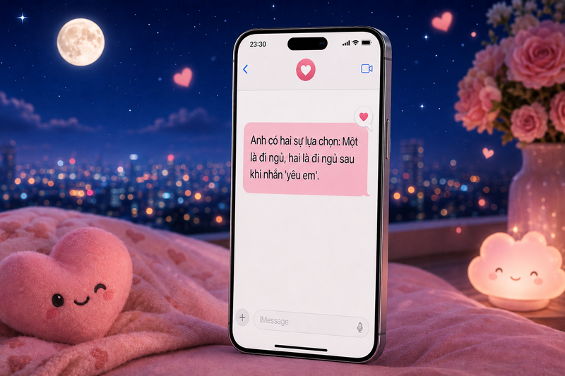 Lời chúc người yêu ngủ ngon hài hước