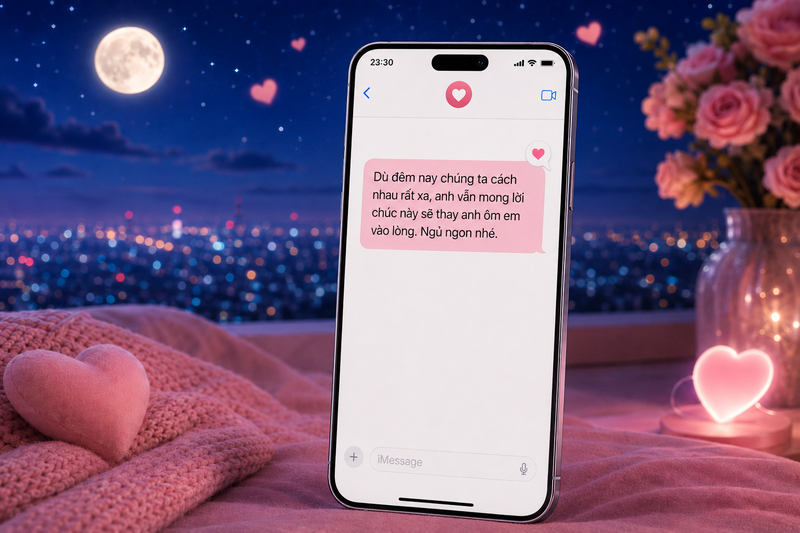 Lời chúc người yêu ngủ ngon ở xa