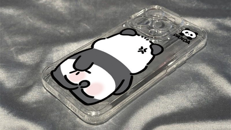 Mẫu ốp lưng in hình gấu trúc giận dỗi đáng yêu, tinh nghịch