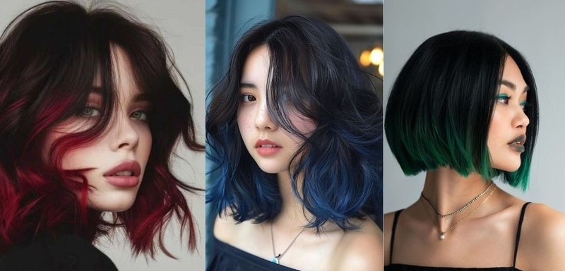 Nhuộm balayage tóc ngắn 11