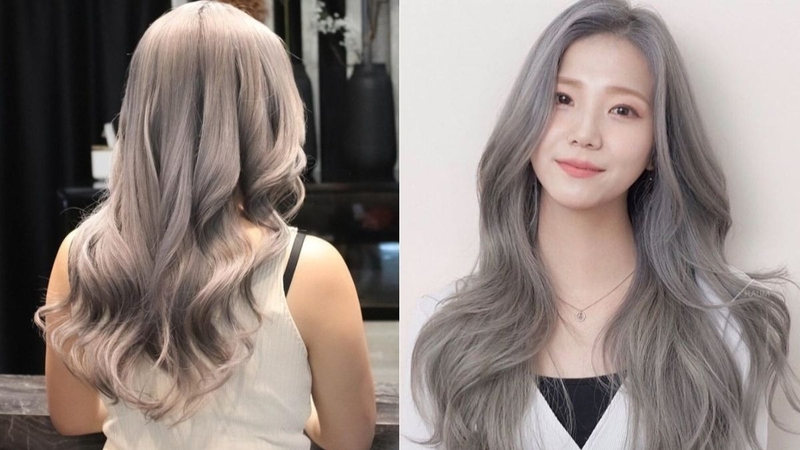 Màu tóc nâu xám đẹp 4
