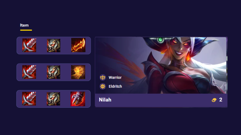 Trang bị mạnh nhất cho Nilah DTCL mùa 12