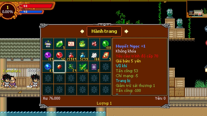 Tối ưu hóa chỉ số và trang bị nhân vật