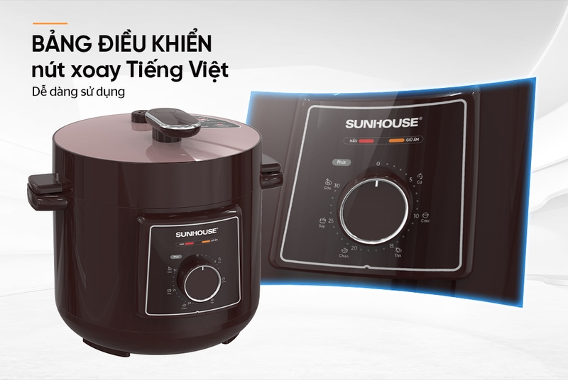 Nồi áp suất điện Sunhouse 4 lít SHD1540 - hình 4
