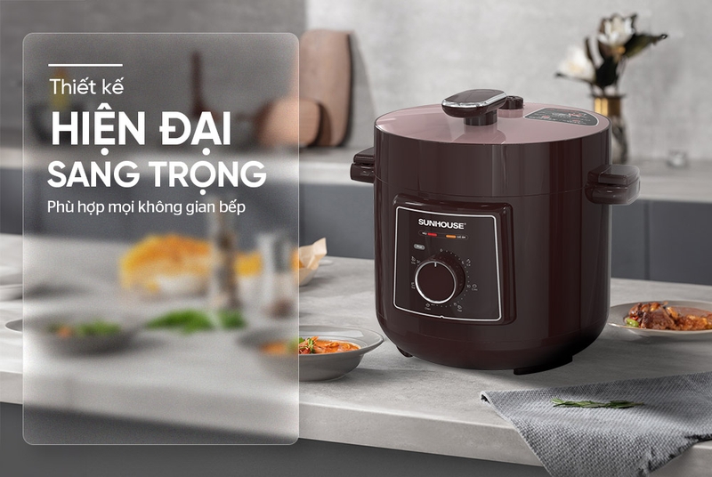Nồi áp suất điện Sunhouse 4 lít SHD1540 - hình 2