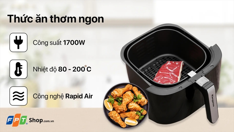 nồi chi&ecirc;n kh&ocirc;ng dầu gi&aacute; rẻ dưới 2 triệu tốt nhất 2026 3