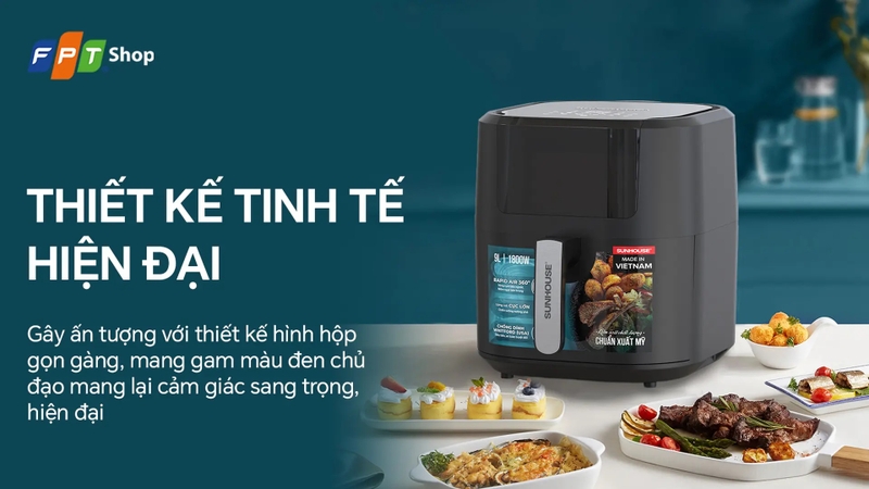 nồi chi&ecirc;n kh&ocirc;ng dầu gi&aacute; rẻ dưới 2 triệu tốt nhất 2026 5