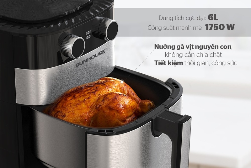 TOP 6 nồi chi&ecirc;n kh&ocirc;ng dầu gi&aacute; từ 2 đến 3 triệu tốt nhất 2026 2