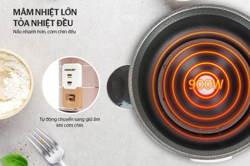 nồi cơm điện nắp rời 5