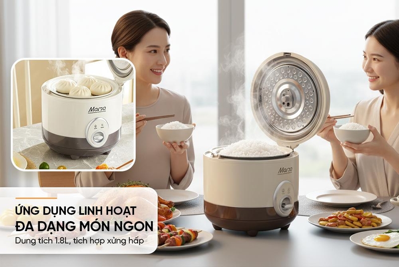 Nồi cơm điện Sunhouse Mama 1.8 lít SHD8667 - hình 5