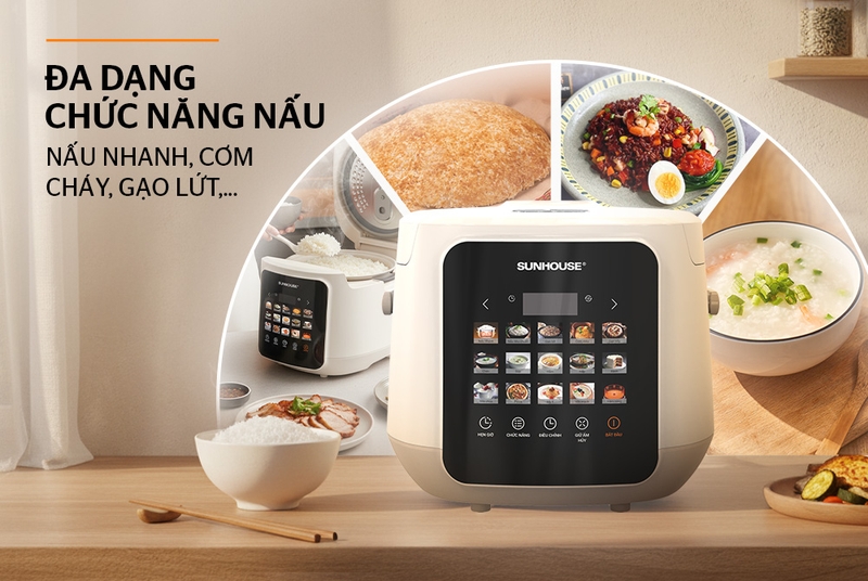 Nồi cơm điện tử Sunhouse 1.8 lít SHD8925 - hình 6
