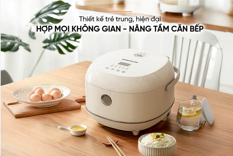 Nồi cơm điện tử Sunhouse 1 lít SHD8803 - hình 2