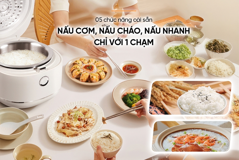 Nồi cơm điện tử Sunhouse 1 lít SHD8803 - hình 4
