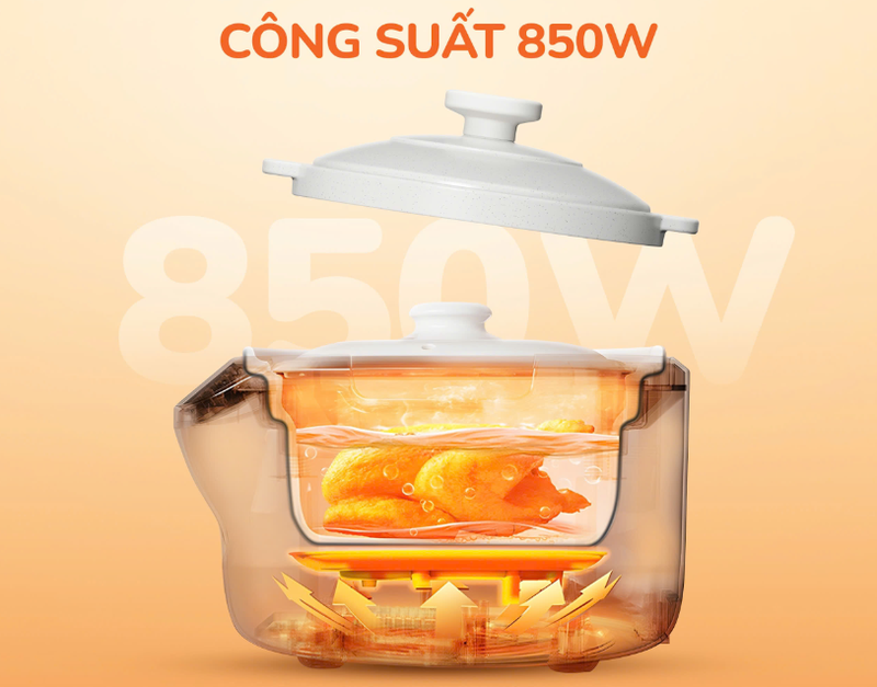 Nồi hầm dưỡng sinh 5 in 1 Unie 3 lít USC888 - hình 4