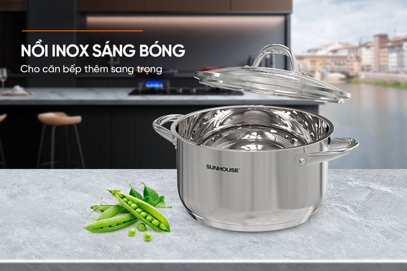 Nồi luộc gà inox 3 đáy Sunhouse SHG301-28 28cm (hình 1)