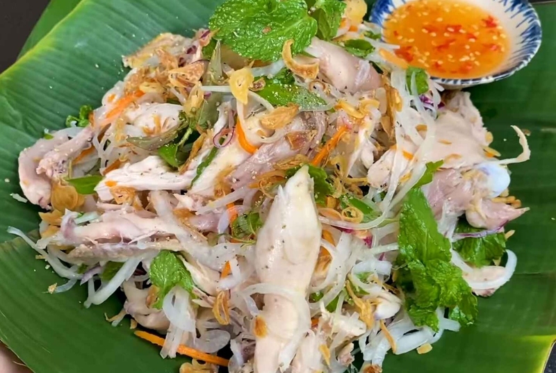 nộm gà hành tây hình 11