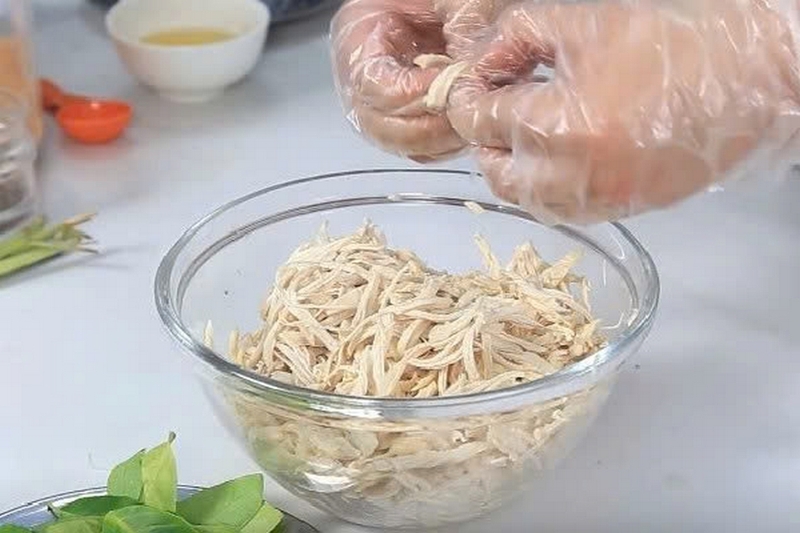 nộm gà hoa chuối ảnh 3