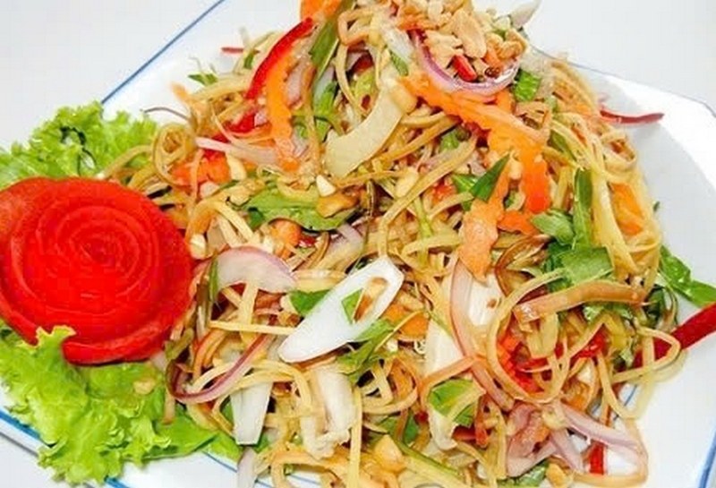 nộm gà hoa chuối ảnh 6