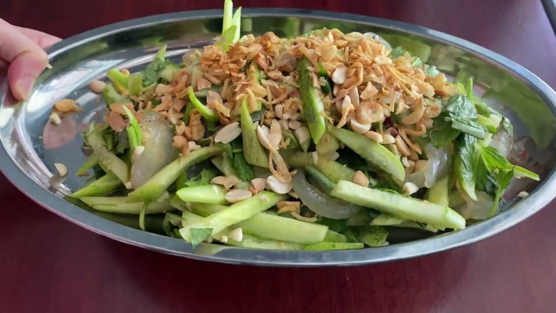 nộm sứa dưa chuột 4