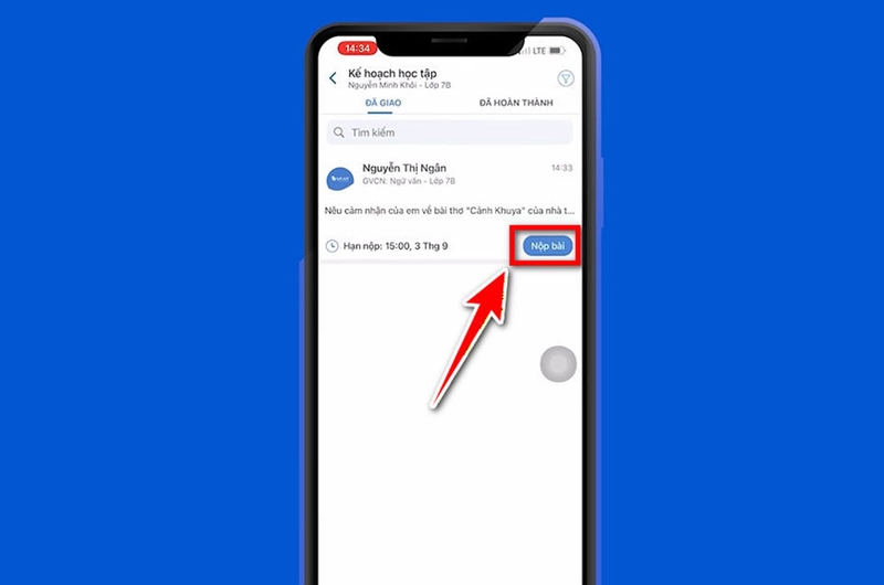 Cách nộp bài tập về nhà trên eNetViet - 06